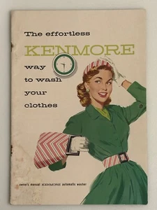 1956 Kenmore Automatic Washer Owner’s Manual Guide Sears Roebuck and Co - Picture 1 of 4