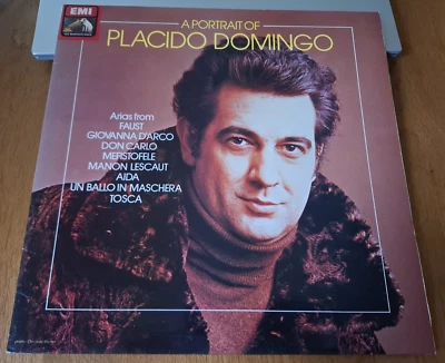 Placido Domingo ‎– A Portrait Of Placido Domingo: Vinyl LP. HMV. UK, 1983. Mint. - Image 1 of 4