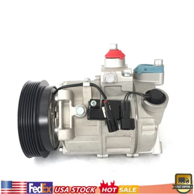 For 2011-2016 Volvo S60 XC60 XC90 V70 2L 3L Air Conditioner Compressor w/Clutch - Image 1 of 4