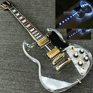Las mejores ofertas en Acrílico Sólido diestros guitarras eléctricas | eBay