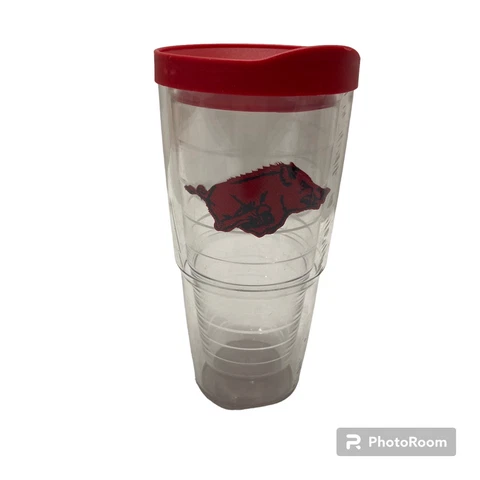 Tervis Arkansas Razorbacks Red Classic Tumbler Insulated cup 24 oz Cover