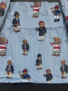 RALPH LAUREN Polo *BEAR CURTAIN Rod Pocket Valance Floral 80 X 17 More Available - Picture 1 of 7