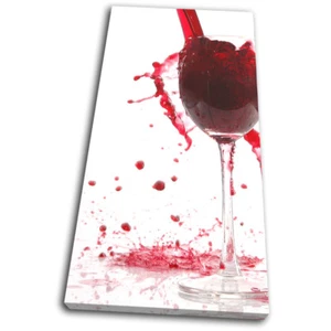 Wein Getränk Rot Essen Küche EINZELNES LEINWANDBILD WANDBILD Bild Druck - Bild 1 von 1