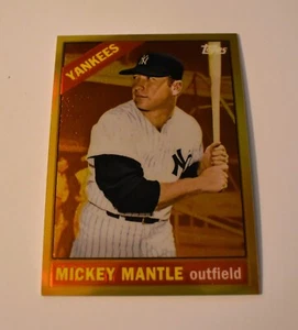 MICKEY MANTLE 2012 Topps Factory Set GOLD REFRACTOR #50 1966 - Picture 1 of 1