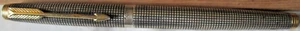 VINTAGE PARKER 75 STERLING SILVER CAP/BARREL FOUNTAIN PEN, 14K POINT M NIB, USED - Picture 1 of 9