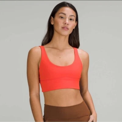 [10] 2023 Lululemon Athletica Reversible *Light Sup A/B Cup Align Bra Red-Orange - Image 1 of 4