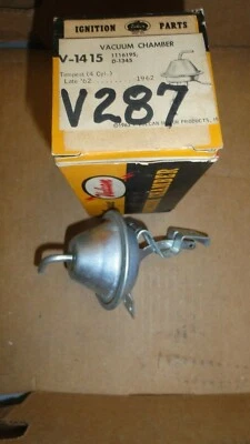  66-67 CHEVROLET 6 64-67 CHEVELLE 67 CAMARO CYLINDER DISTRIBUTOR VACUUM ADVANCE  - Image 1 of 3