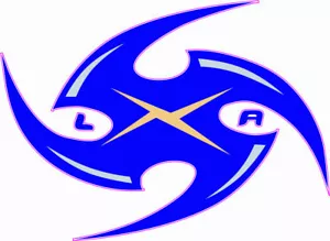 Los Angeles Extreme XFL Mini Football Helmet Decals - Picture 1 of 3