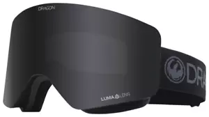 OCCHIALI DA NEVE DRAGON R1 OTG NUOVI CON ETICHETTE CON OBIETTIVO BONUS $190 BLACKOUT/LUMALENS FUMO SCURO - Foto 1 di 6