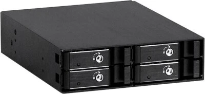 Aluminum(1x5.25") to (4x2.5" SAS/SATA 6.0G HD)Hot-Swap-Cage(P-Link Backplane)NEW - Image 1 of 4