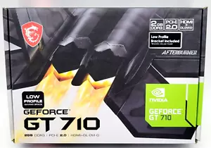 MSI NVIDIA GeForce GT 730 Low Profile Afterburner 2GB DDR3 Video Card - Picture 1 of 4