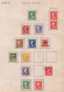 US 1908-1927 COLLECTION OF 148 STAMPS MINT & USED PRESIDENTIAL & COMMEMORATIVE - Picture 1 of 10