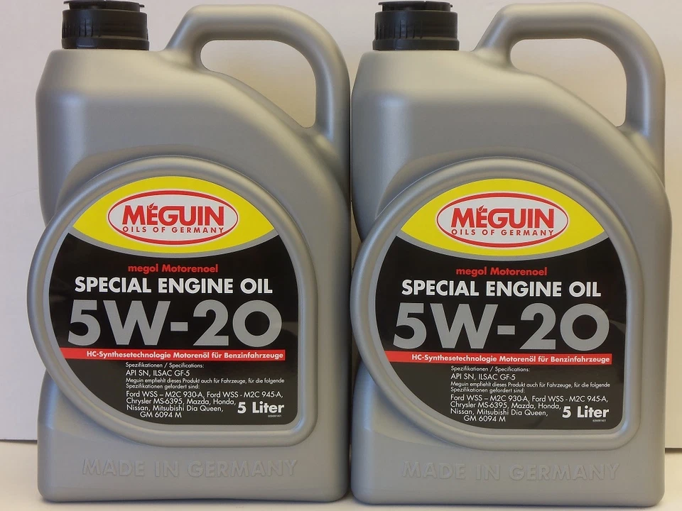 Aceite de motor especial 5,19 €/l Meguin Megol SAE 5W-20 10 L Chrysler MS-6395 ILSAC