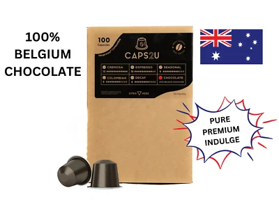 Nespresso Compatible Hot Chocolate Capsules Pods - 100 Pack, Premium Belgium - image 1 of 3