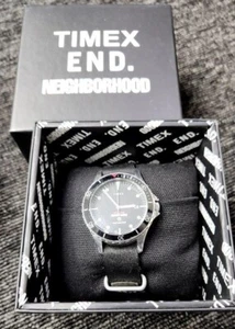 TIMEX x NEIGHBORHOOD x END. Collaboration Quartz Date Analog Watch With Box - Picture 1 of 24