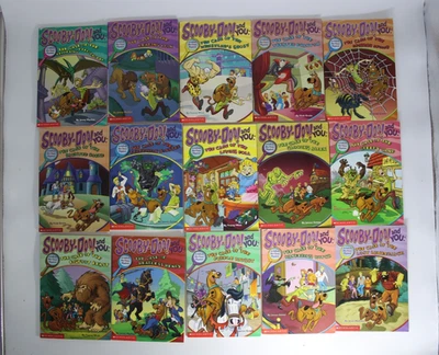 Vintage Lot of 15 Scooby-Doo! and You Mystery Books 2000-2001 Kids Chapter bulk - Image 1 of 4