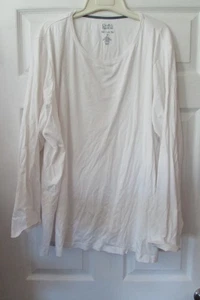 CROFT & BARROW size 3X white CLASSIC TEE long sleeved blouse top - worn twice - Bild 1 von 3