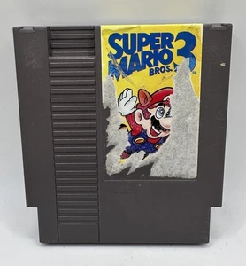 Super Mario Bros 3 NES (Nintendo NES, 1990) Tested Working Label Wear - Afbeelding 1 van 4