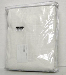 Pottery Barn Emery Leinen Baumwolle Lichtfilter Vorhänge, 1 Stoffbahn 50" x 96" weiß - Bild 1 von 5