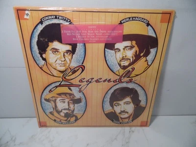 "Legends" - Twitty, Haggard, Williams & Conlee - Factory Sealed LP Album - Image 1 of 3