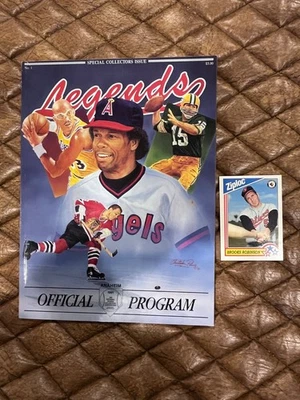 1991 Legends Official Program Anaheim w/ 2x Brooks Robinson Auto + ziploc card - Image 1 of 4