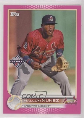 2022 Topps Pro Debut Fuchsia /199 Malcom Nunez #PD-149 - Image 1 of 2