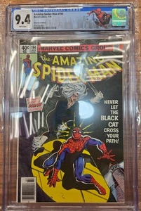 AMAZING SPIDER-MAN #194 CGC 9.4 White Pages 1979 1st App Black Cat Newsstand - Picture 1 of 8