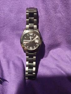 Black Fossil Stainless Steel Watch ES3830 VG Needs New Battery Fast Shipping VG  - Picture 1 of 18