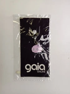 Gaia Online Cherry Fluff Enamel Metal Charm Pendant New/Sealed On Card - Picture 1 of 2