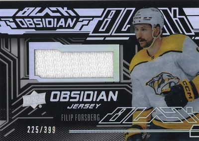 2022-23 SPx - Ud Black Obsidian Jersey Filip Forsberg #OJ-FF 225/399 (MEM) - Image 1 of 2