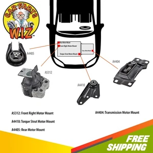 NUEVO kit de montaje de motor y transmisión para 04-09 Mazda 3 2.0L 16V DOHC - Imagen 1 de 11