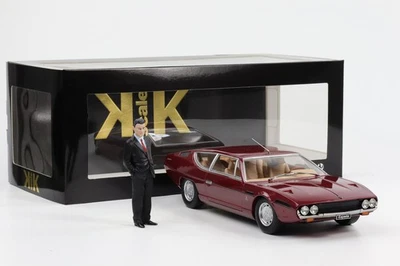 1:18 KK-Scale Lamborghini Espada S2 Coupè 1970 V12 Rosso Metallizzato + Figura - Immagine 1 di 4