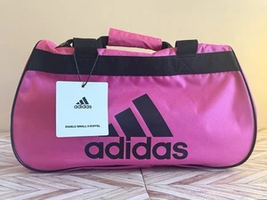 Intense Pink/Black Adidas Diablo Small II Duffel Bag - compact and stylish - Picture 1 of 12