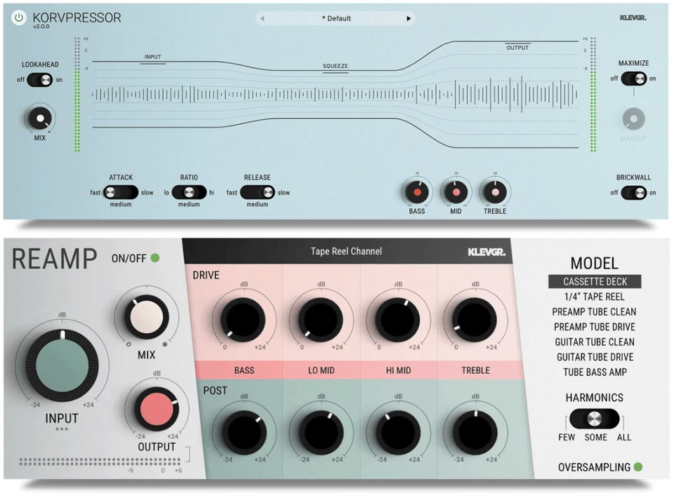Klevgrand Essentials Bundle | Korvpressor and Reamp Plug-In (Lizenzübertragung) - Bild 1 von 1