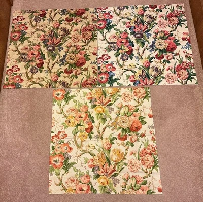 3 - 24" x 24" Designer Fabric Crafting Pieces - #5 - Image 1 of 3