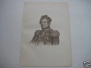 Original Lithograph Russia Count Ivan Ivanovich Dibich - Picture 1 of 1