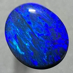Rich Blues * 3ct Natural Australian Lightning Ridge Solid Black Opal * Video - Picture 1 of 4