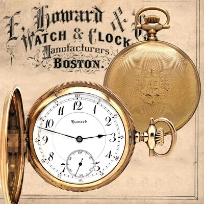 Reloj Bolsillo Raro 23 Jewel Series O Hunter Case E. Howard Watch Co. of Boston Foto 1 de 4