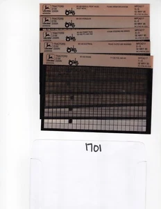 John Deere 2155 2355N Tractors Parts Catalog Microfiche Manual MPC4217 - Picture 1 of 1