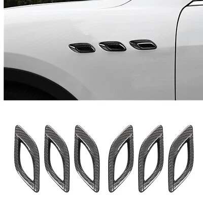 Carbon Fiber Side Air Fender Decor Vent Trim For Maserati Quattroporte 2013-2021 - Image 1 of 4