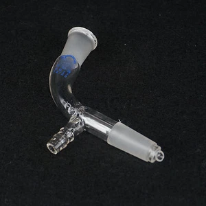 14/23 Gelenk Glas Vakuum Empfänger Adapter Labor Labor Wissenschaft 105 Grad Biegung - Bild 1 von 4