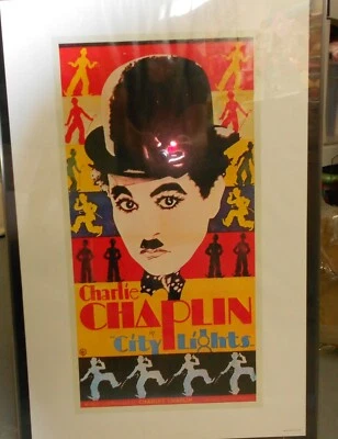 Charlie Chaplin City Lights Movie Poster, 1984 - Image 1 of 2