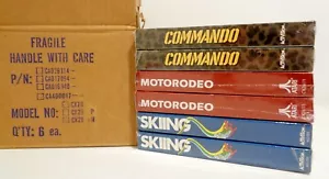 MIXED LOT Atari 2600 Factory Box 6 SEALED Games NOS SKIING, COMMANDO, MOTORODEO - Picture 1 of 10