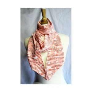 Leichter Lachs Ziegel Schal Handarbeit - Bild 1 von 5