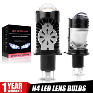 2X RHD H4 9003 Mini Bi-LED Projector Lens Headlight Globe Bulbs Hi/Lo Retrofit - Picture 1 of 12