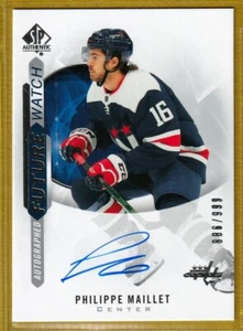 2020-21 SP Authentic Future Watch Autographed #177 Philippe Maillet RC AUTO /999 - Picture 1 of 2