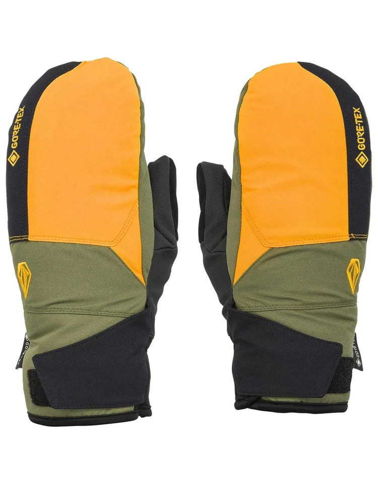Volcom Stay Dry Gore-Tex Mittens - Gold - Image 1 of 2