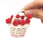 1Pc Dollhouse Miniature Accessories Mini Red Rose Simulation Flower Model Toy WF