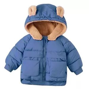 Baby Girls Coats for 6 Months-5 Years Toddlers Boy Winter Jacket 4-5T Blue - Picture 1 of 6