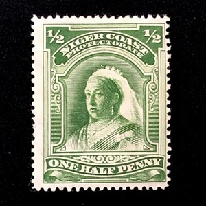 1897 NIGER COAST PROTECTORATE 1/2d STAMP-QUEEN VICTORIA-Sg NC 66c-MH - Picture 1 of 4
